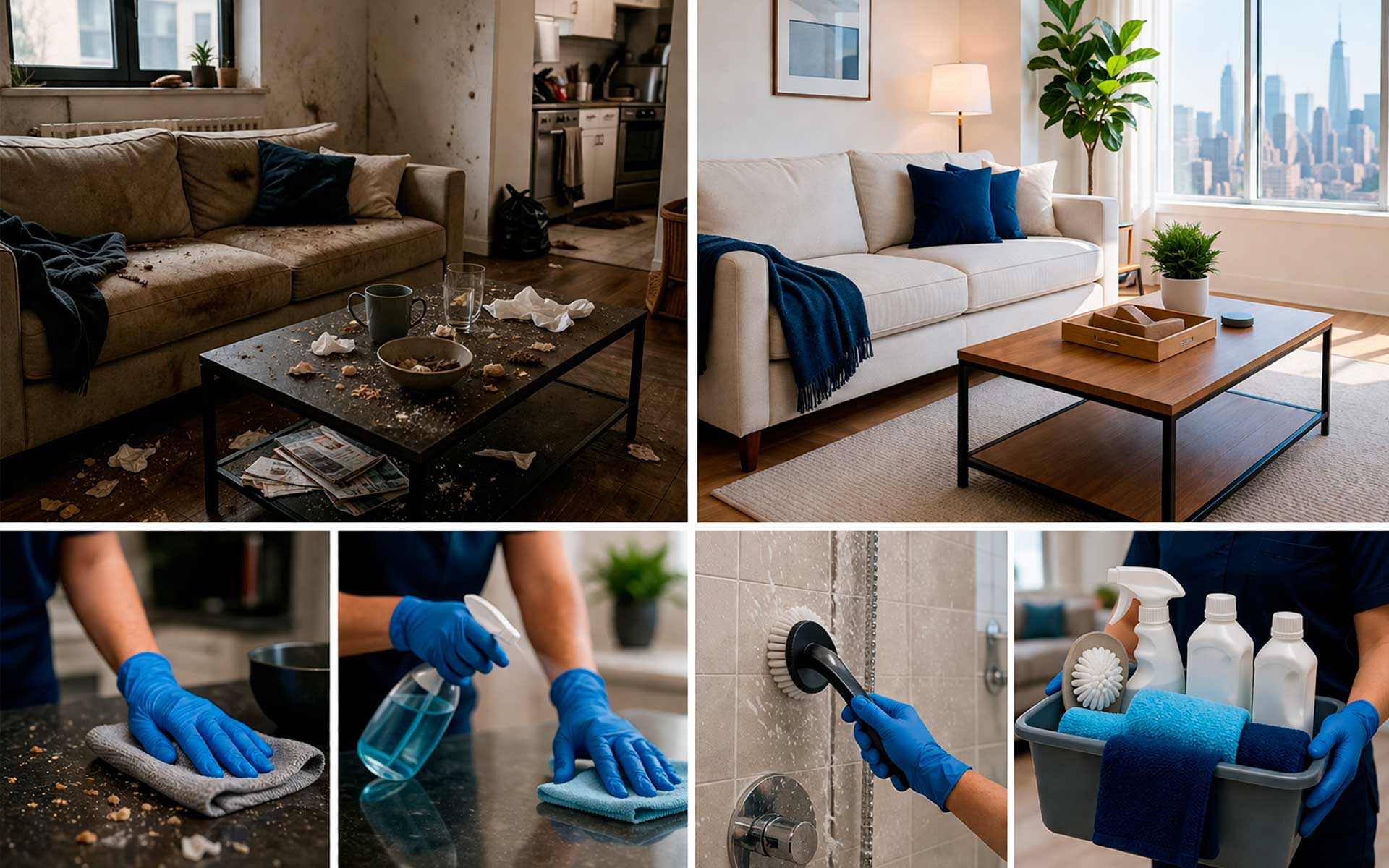 Regular vs deep cleaning comparison New York