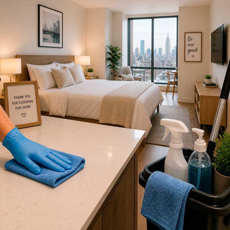 Airbnb rental cleaning Westchester County